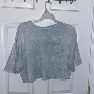 Womens cropped tie dye boutique tshirt